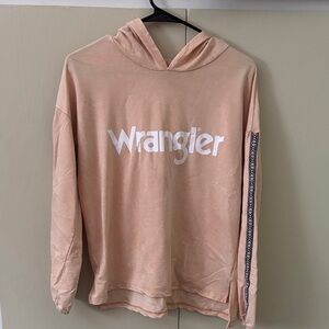 Wrangler Light Pink Hoodie with Logo